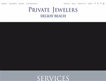 Tablet Screenshot of privatejewelersdelraybeach.com